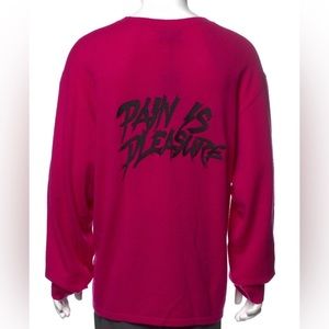 NWT RtA Men’s XL ‘Pain is Pleasure’ Cashmere Sweater